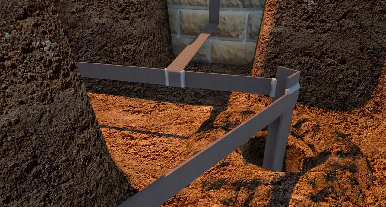 Установка заземления соединение штырей