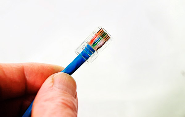 Обжать кабель для интернета