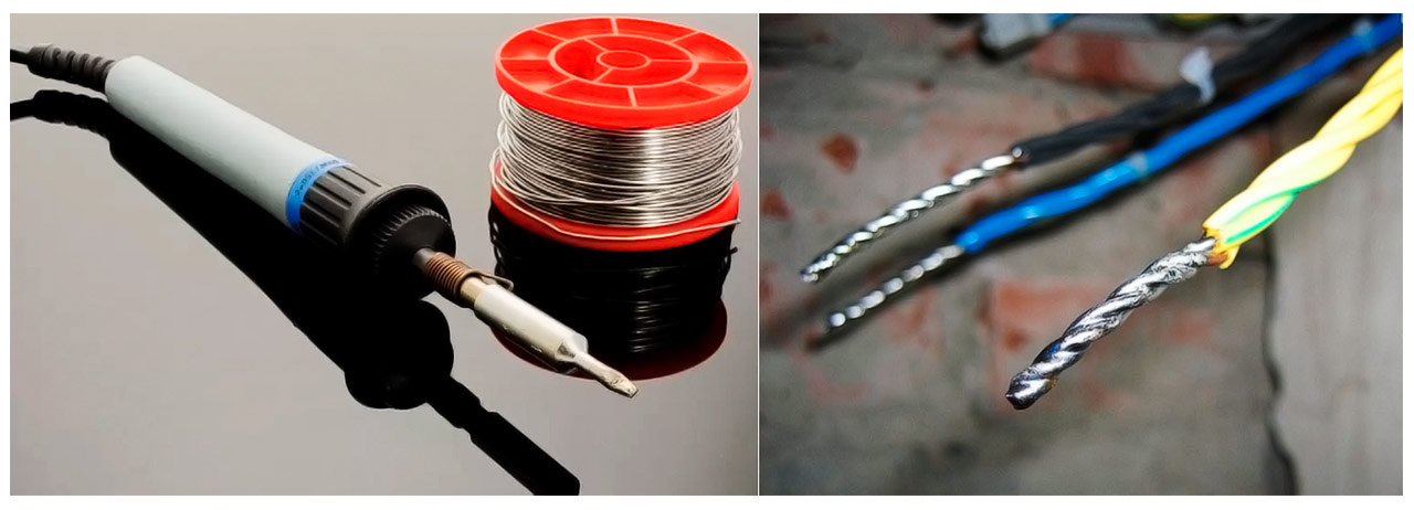 Как соединить силовой кабель