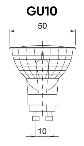 Тип цоколя GU10