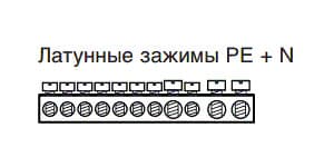 Магазин розеток - VS104PD Hager зажимы