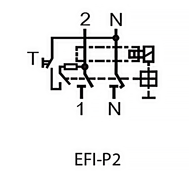 Схема підключення реле ETI EFI6-P2 2061250