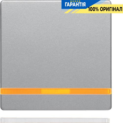 Клавиша одинарная с линзой, алюминий, «Q.1» «Q.3» «Q7» Berker 16216084