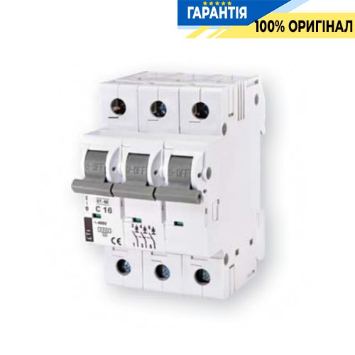 Автоматический выключатель ETI ST-68 3p C 25А (4,5 kA) 2185318