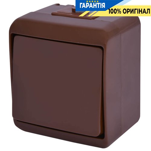 Выключатель 1-кл VHE-1-KR (коричневый, IP54) ETI Hermetics 4668040
