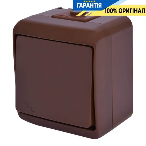 Выключатель "лестничный" VHE-3-KR (коричневый, IP54) ETI Hermetics 4668042