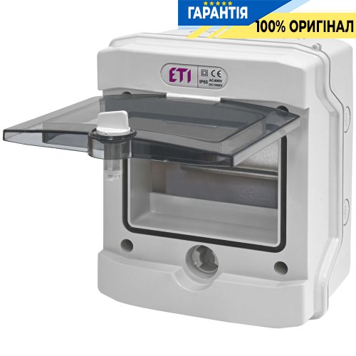 Пластиковий щит 6 мод. IP65 зовнішній ECH 6G ETI 1101176
