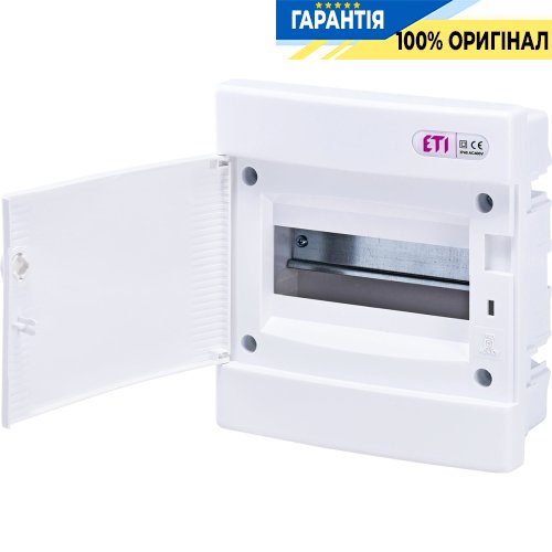 Щит внутренний распределительный ECМ 8PO (8мод. белая дверца) IP40 ETI 1101014
