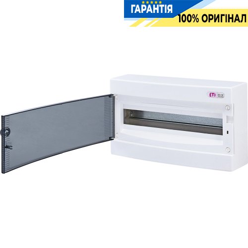 Щит наружный распределительный ECT 18PT (18 мод. проз. дверца) IP40 ETI 1101002