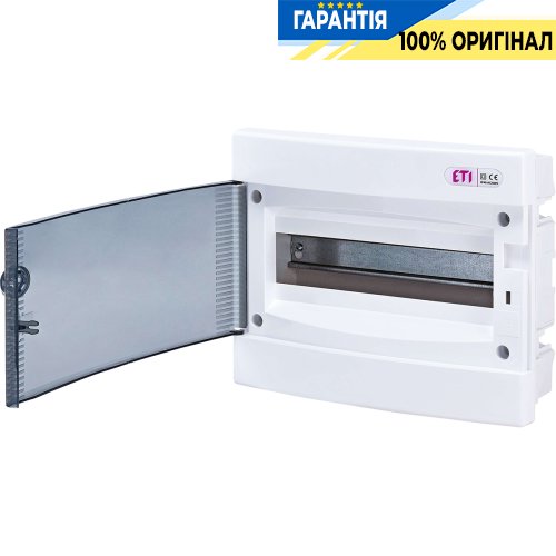 Щит внутрішній розподільний ECМ 12PT (12мод. проз. дверцята) IP40 ETI 1101011