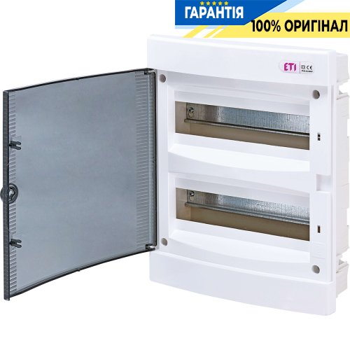Щит внутрішній розподільний ECМ 24PT (24мод. проз. дверцята) IP40 ETI 1101012