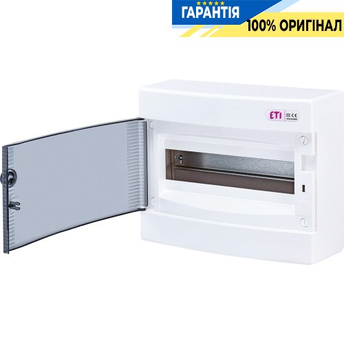 Щит наружный распределительный ECT 12PT (12 мод. проз. дверца) IP40 ETI 1101001