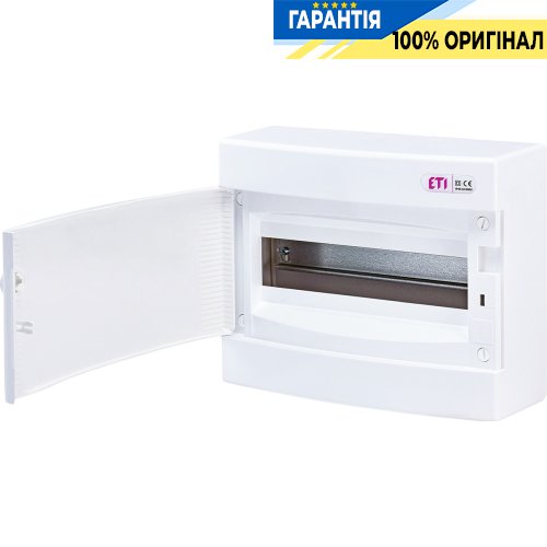 Щит зовнішній розподільний ECT 12PO (12мод. білі дверцята) IP40 ETI 1101006