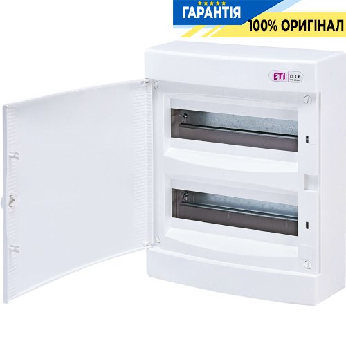 Щит наружный распределительный ECT 24PO (24мод. белая дверца) IP40 ETI 1101008