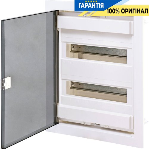 Щит металлопластиковый ECG28PT (24+4мод., пластик.проз.дверца) IP40 ETI 1101181