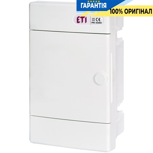 Щит внутрішній розподільний ECM 4 PO (4мод. білі дверцята) IP40 ETI 1100143