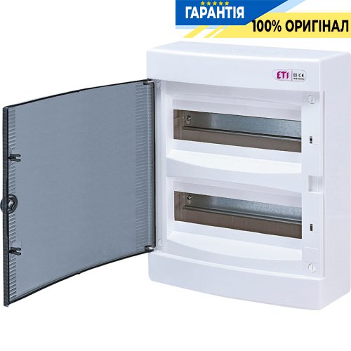 Щит зовнішній розподільний ECT 24PT (24мод. проз. дверцята) IP40 ETI 1101003