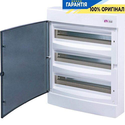 Щит наружный распределительный ECT 3x18PT (54 мод. проз. дверца) IP40 ETI 1101040