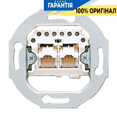 Механізм телефонної розетки 2-порт. з окремими терміналами UAE Jung Eco Profi EPUAE8-8UPO