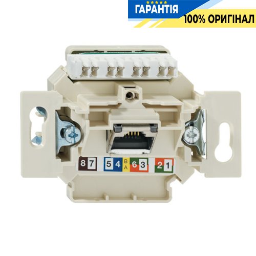 Механизм компьютерной неэкр. розетки 1-порт. UAE Jung Eco Profi EPUAE8UPOK6US