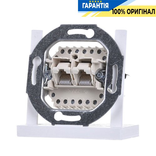 Механизм компьютерной неэкр. розетки 2-порт. UAE Jung Eco Profi EPUAE8-8UPOK6US