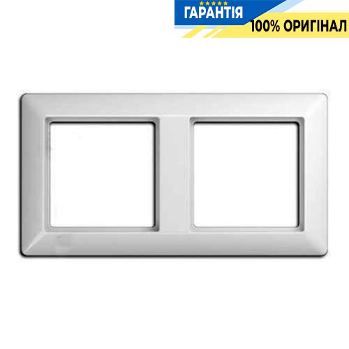 Рамка 2-постовая Jung Eco Profi EP482WW, белый