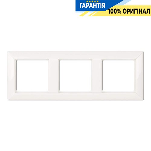 Рамка 3-постовая Jung Eco Profi EP483WW, белый