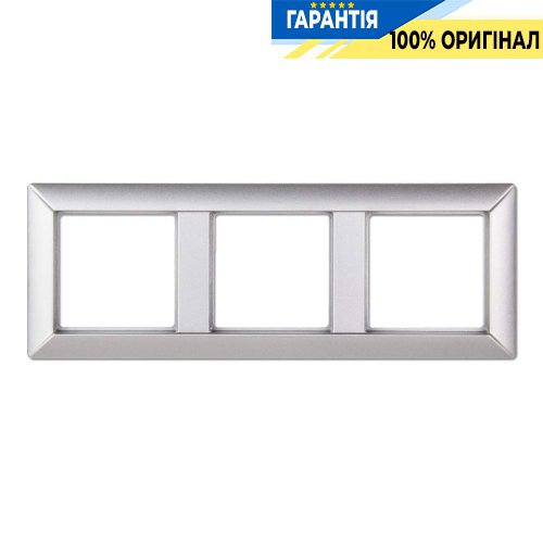 Рамка 3-постовая Jung Eco Profi EP483AL, алюминий