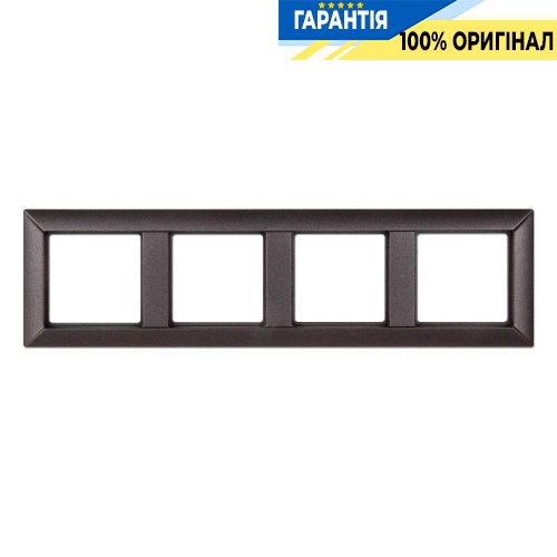 Рамка 4-постовая Jung Eco Profi EP484AN, антрацит