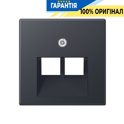 Накладка для двойной розетки UAE Jung Eco Profi EP569-2BFPLUAAN, антрацит