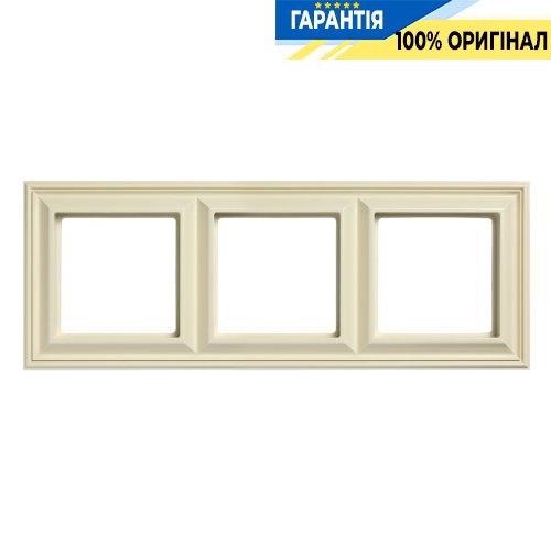 Рамка 3-постова Jung Eco Profi DECO EPD483, слонова кістка