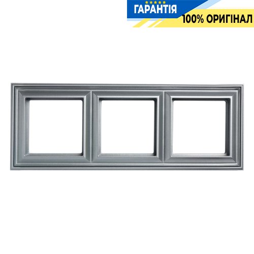 Рамка 3-постова Jung Eco Profi DECO EPD483AL, алюміній.