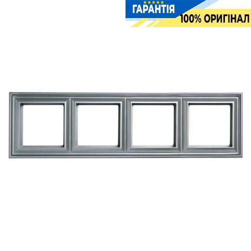 Рамка 4-постовая Jung Eco Profi DECO EPD484AL, алюминий