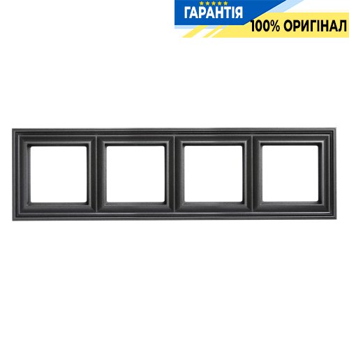 Рамка 4-постовая Jung Eco Profi DECO EPD484AN, антрацит