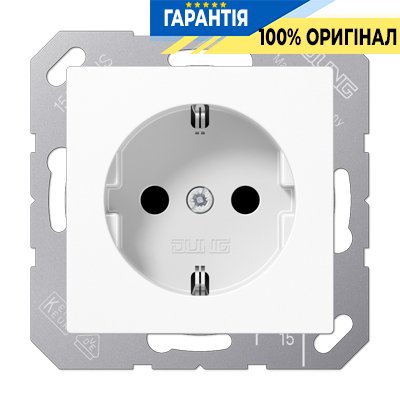 Розетка с з/к 230V/16A Jung Eco Profi Ep1420WW, белый