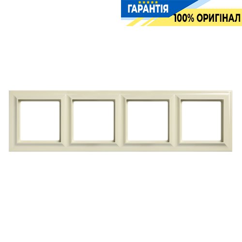 Рамка 4-постовая Jung Eco Profi STANDART EPS484, слоновая кость