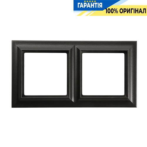Рамка 2-постова Jung Eco Profi STANDART EPS482SWM, чорний матовий