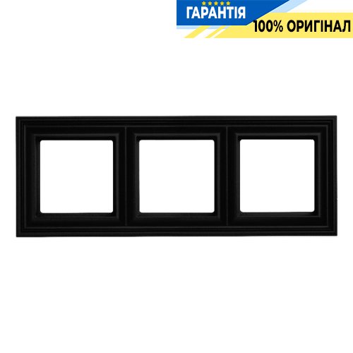 Рамка 3-постовая Jung Eco Profi DECO EPD483SWM, матовый черный