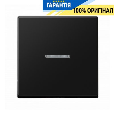 Клавіша 1-клавішний з підсвічуванням вимикача Jung Eco Profi EP490KOSWM, чорний матовий
