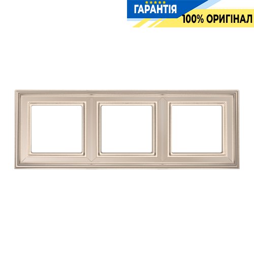 Рамка 3-постова Jung Eco Profi DECO EPD483CH, шампань