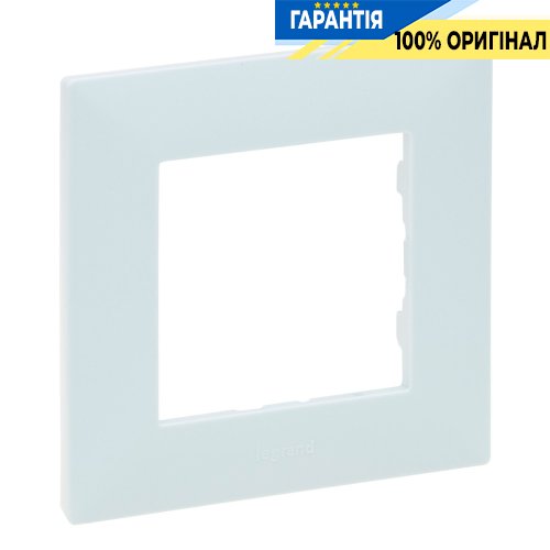 Рамка 1-постовая Legrand Niloe Step 863091, атолл