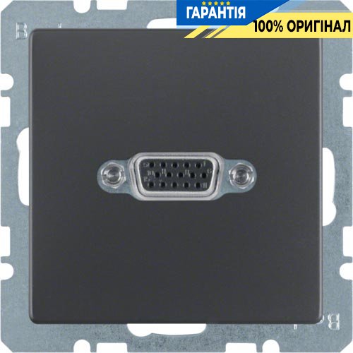 VGA-розетка, антрацит, «Q.1» «Q.3» «Q7» Berker 3315406086