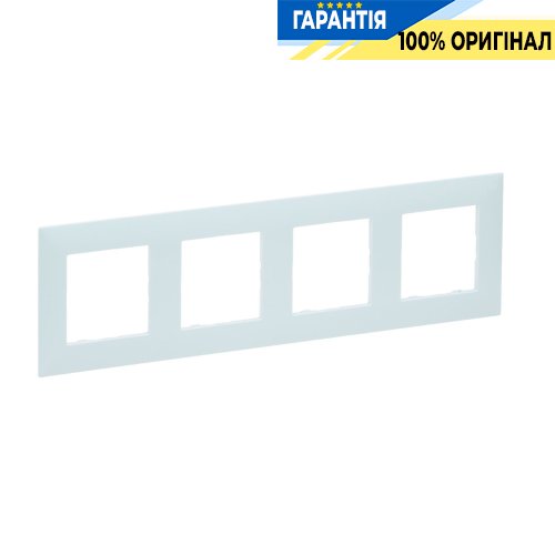 Рамка 4-постовая Legrand Niloe Step 863094, атолл