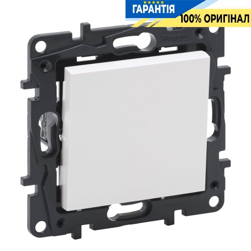 Выключатель 1-кл 10А, автоматические клеммы, Legrand Niloe Step 863101, белый