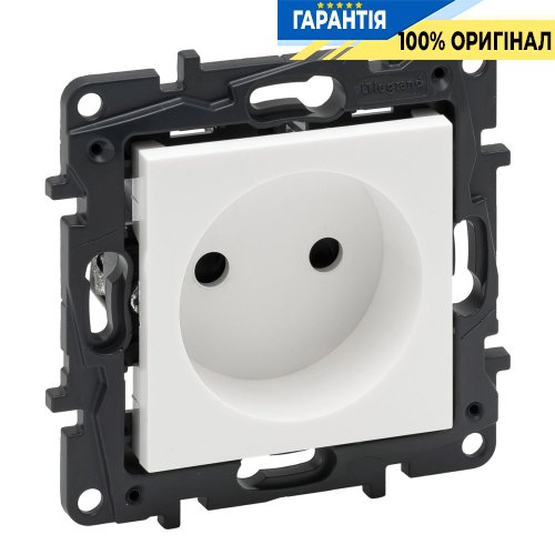 Розетка без з/к 16А, 250 В, винтовые клеммы, Legrand Niloe Step 863119, белый