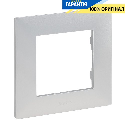Рамка 1-постова Legrand Niloe Step 863391, алюміній
