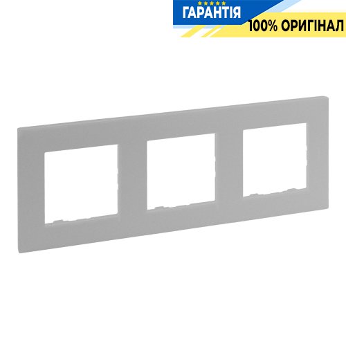 Рамка 3-постовая Legrand Niloe Step 863393, алюминий