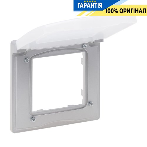 Рамка 1-постова IP44 Legrand Niloe Step 863396, алюміній