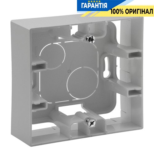Коробка накладного монтажу 1-постова Legrand Niloe Step 863397, алюміній