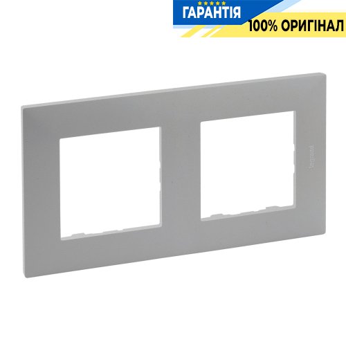 Рамка 2-постовая Legrand Niloe Step 863492, сталь